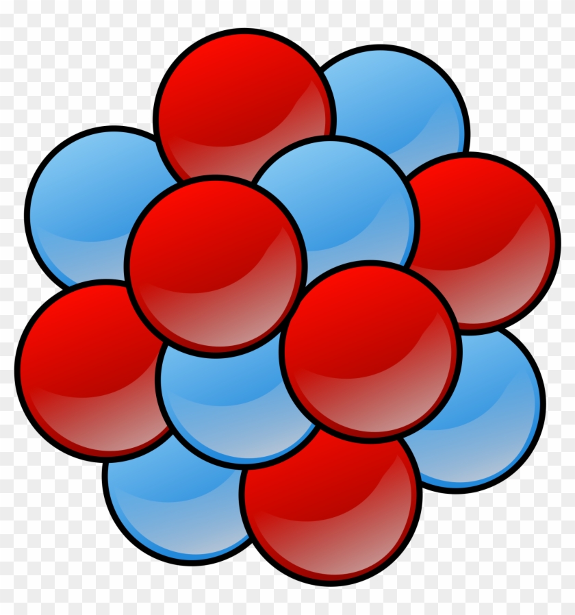 Atomic Nucleus Diagram - Protons and Neutrons Visualized
