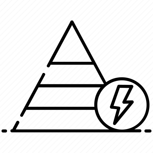 Black and white diagonal striped background with a triangular cutout revealing a layered geometric pattern.