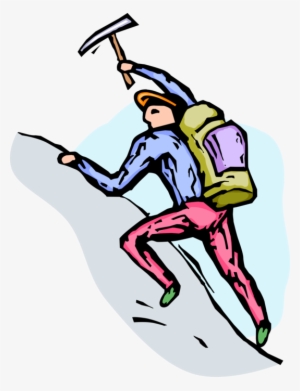Mountain Climbing Illustration - Adventure & Outdoor Exploration