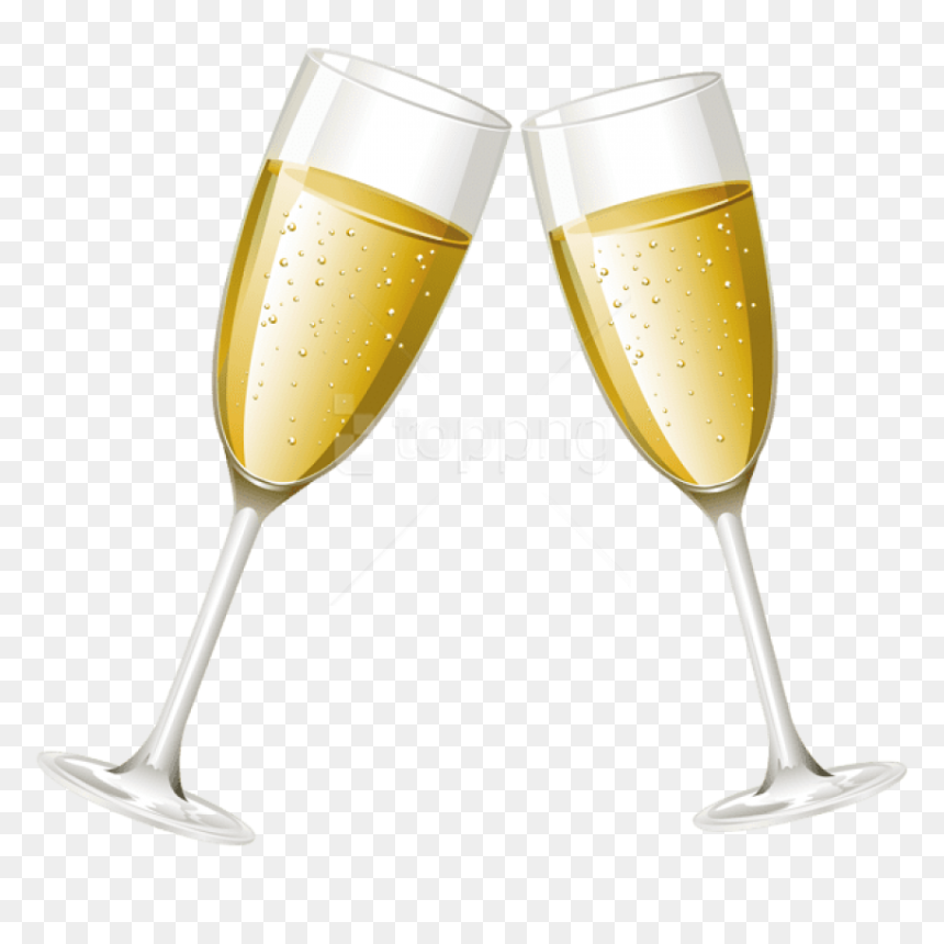 Shiny glitter champagne glasses. Vector Illustration Stock Vector ...