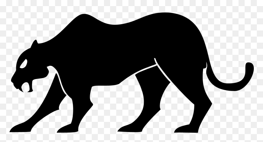 Panther Silhouette Vector - Free Download for Wildlife & Design Projects