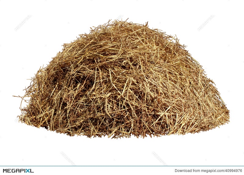 Straw Bale Pile - High-Quality Stock Image for Farming, Craft, and Design Projects