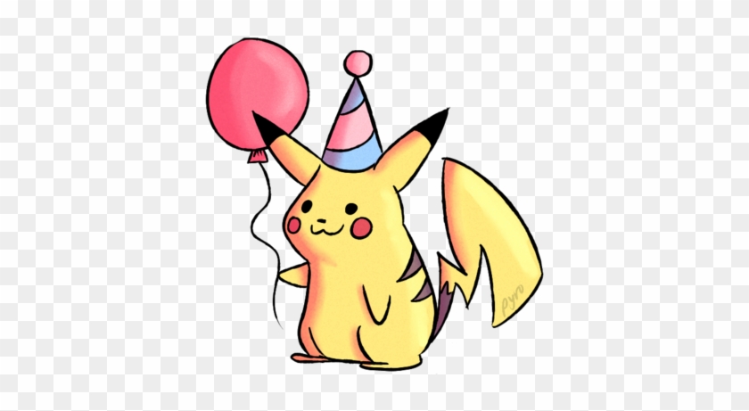 Pikachu Birthday Party Illustration - Free PNG Download