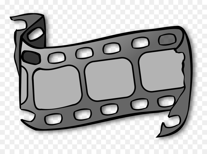 Film Strip Illustration - Retro Cinematic Graphic for Media Projects