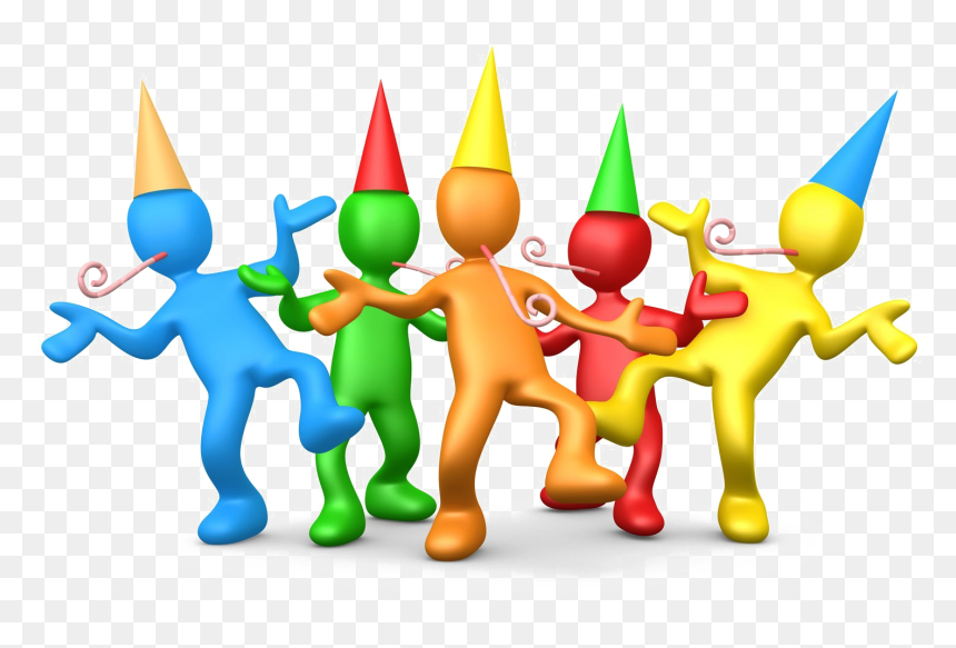 Festive Party Characters - Celebratory Clipart for Events & Designs