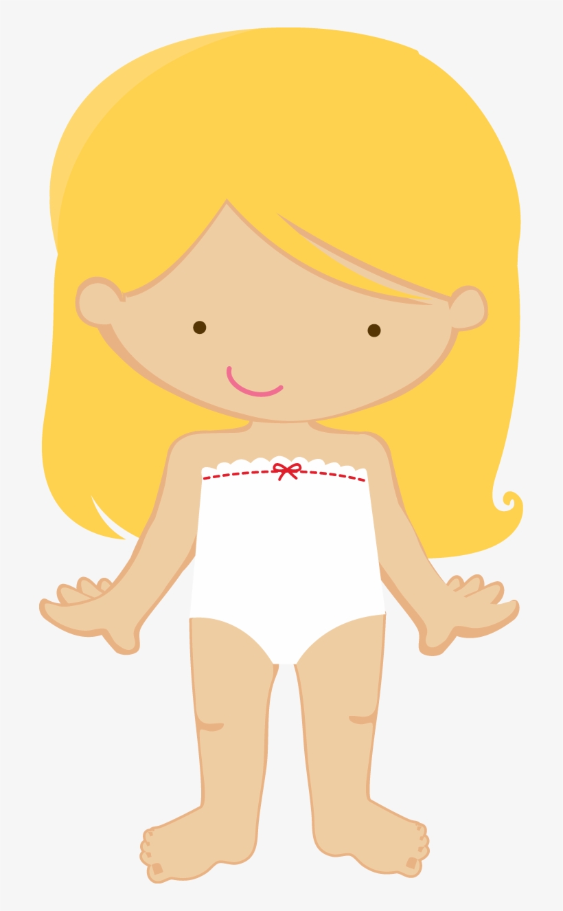 Cute Cartoon Baby Girl Illustration - Free Clipart for Kids’ Content