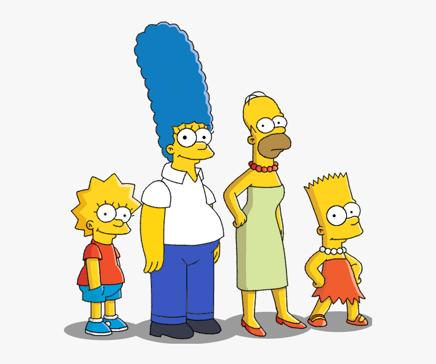 The Simpsons Family Portrait - Iconic Animated Characters
