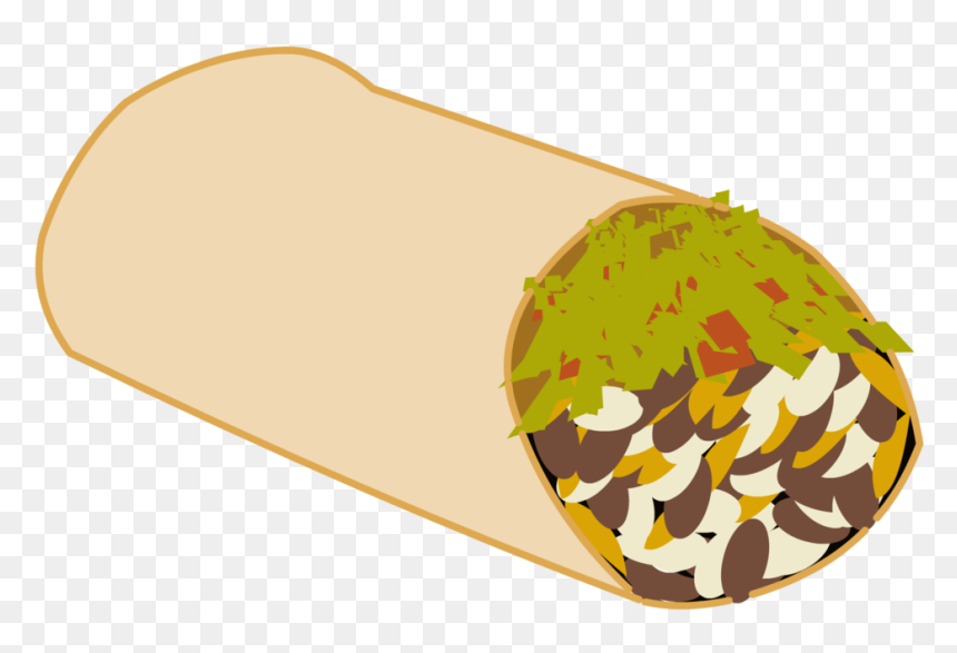 Classic Burrito Illustration - Fresh, Flavorful Mexican Wrap