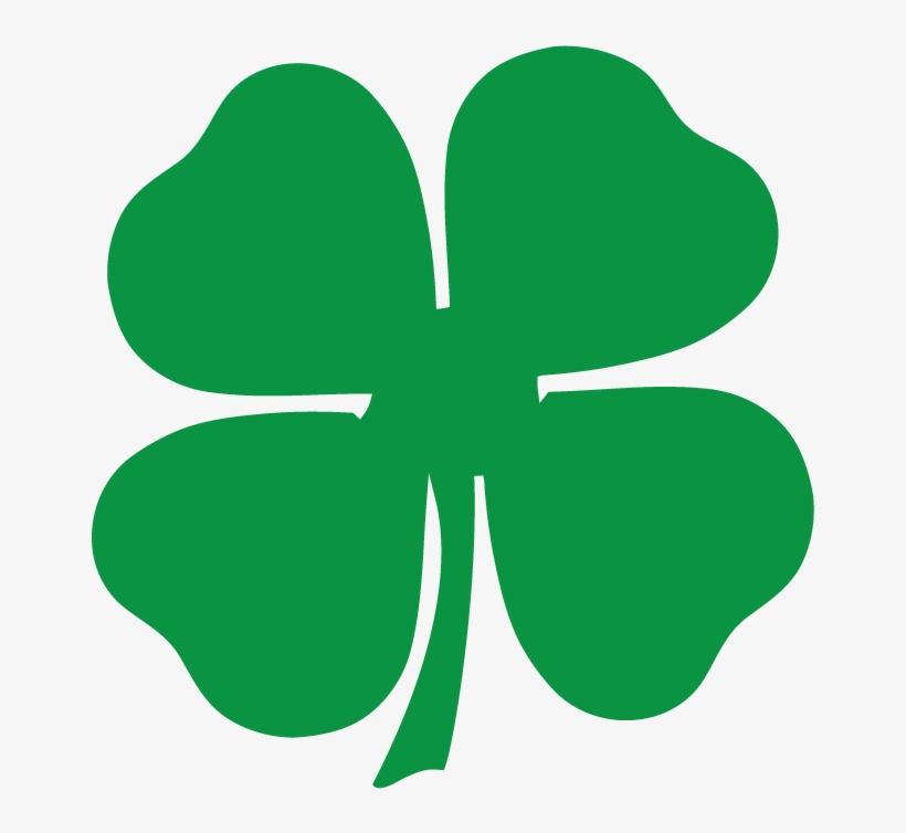 Four-Leaf Clover Icon - Symbol of Luck and St. Patrick’s Day