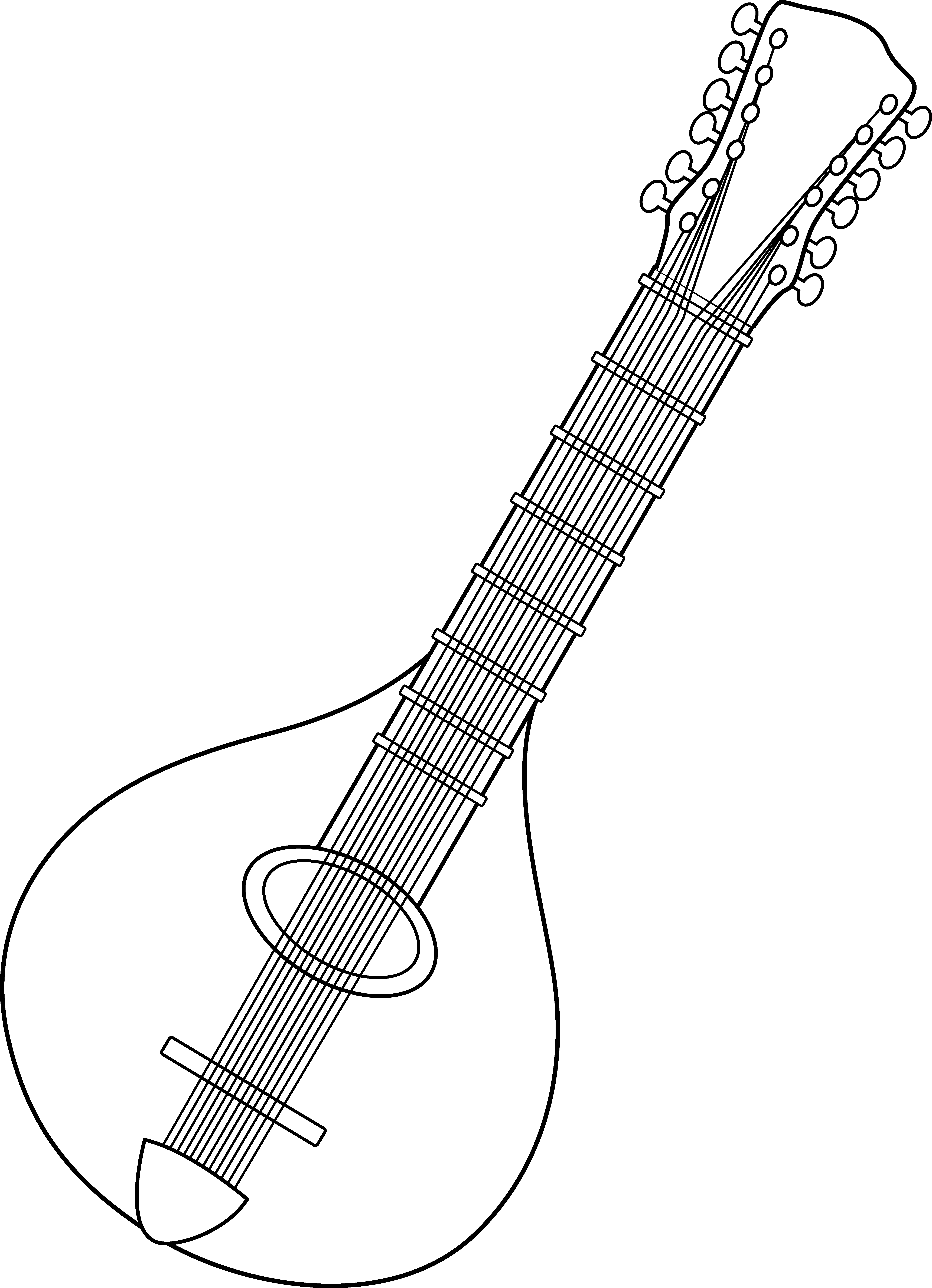 Instrument Clipart Mandolin - Clip Art Transparent PNG - 5306x7333