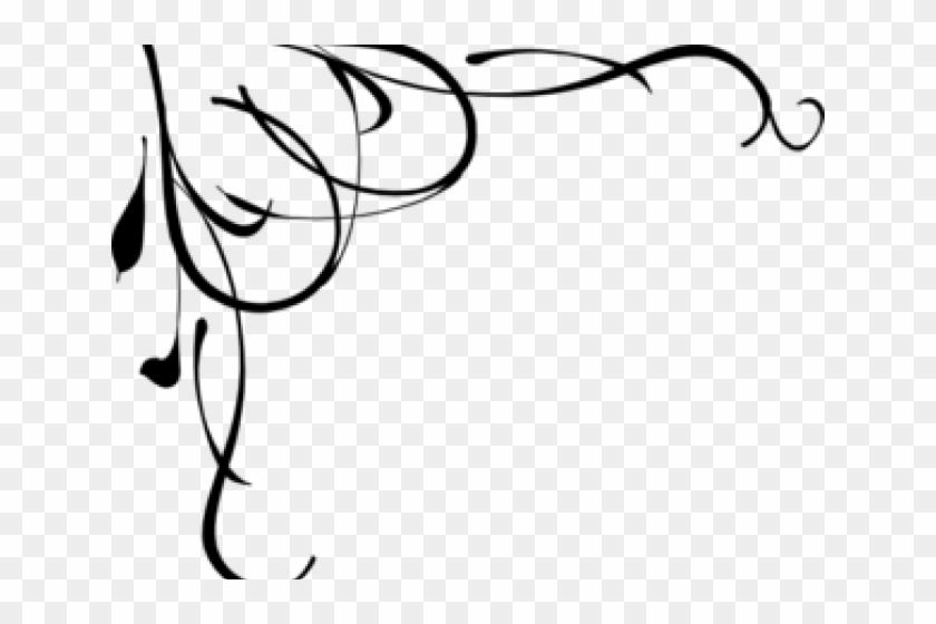 Decorative Corner Flourish SVG - Free Download for Design Projects