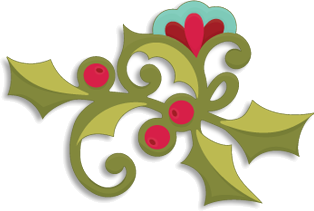 Festive Holly Illustration - Free Vector Graphic for Holiday Design