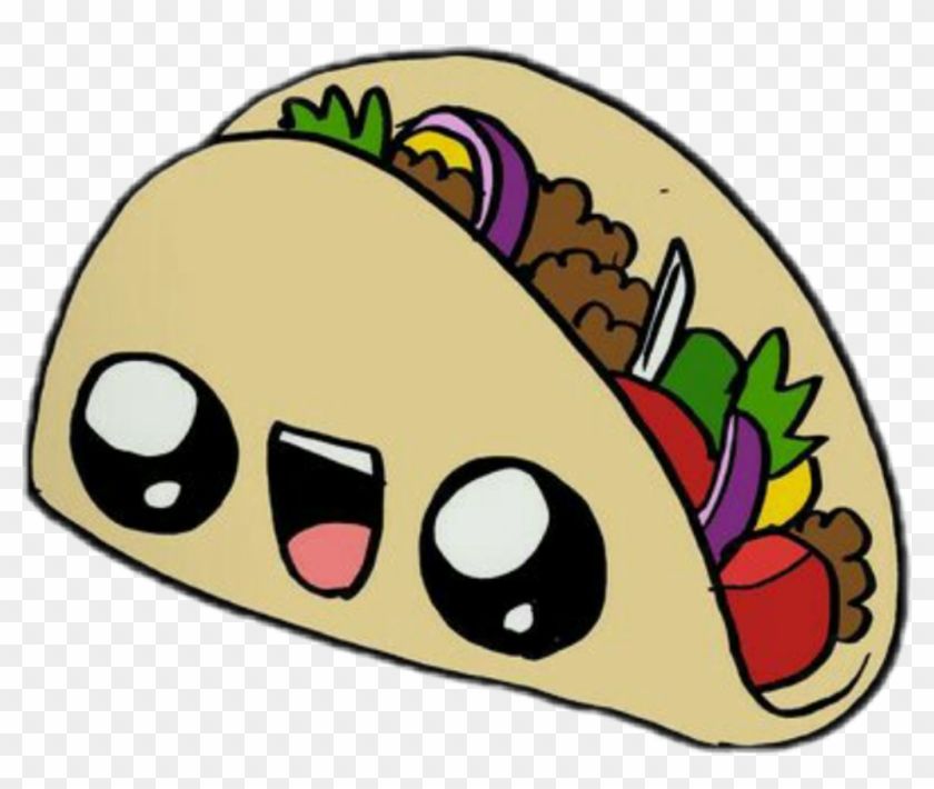 Adorable Kawaii Taco Illustration - Free Download & Usage Guide