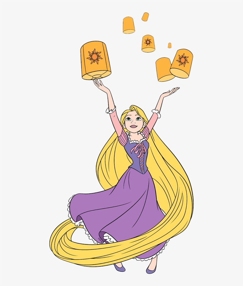 Rapunzel Juggling Lanterns - Disney Princess Illustration
