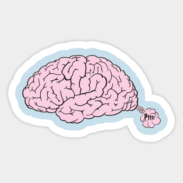 Brain fart. Стикер мозг. Мозг наклейка. Головной мозг стикер. Наклейки с мозгами.
