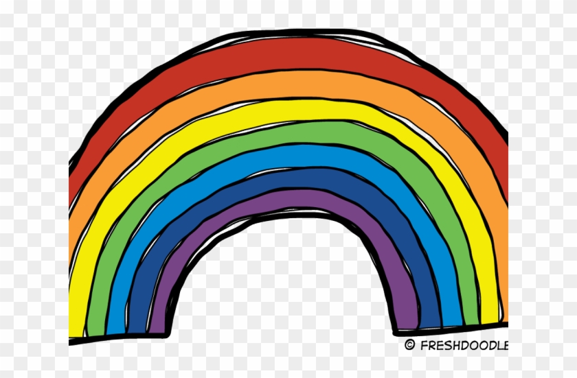 Free Rainbow Clipart for Kids, Teachers & Designers | FreshDoodle