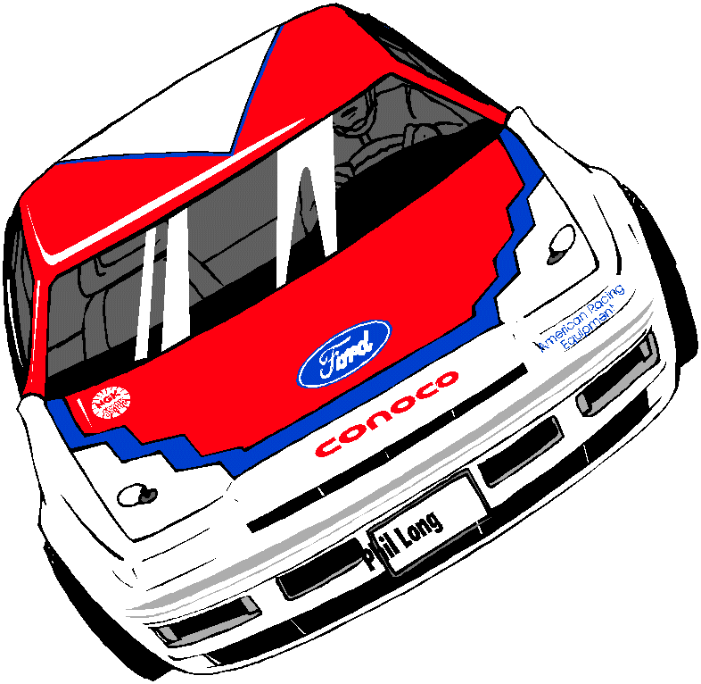 Phil Long’s Vintage Ford NASCAR Race Car - Conoco Sponsorship