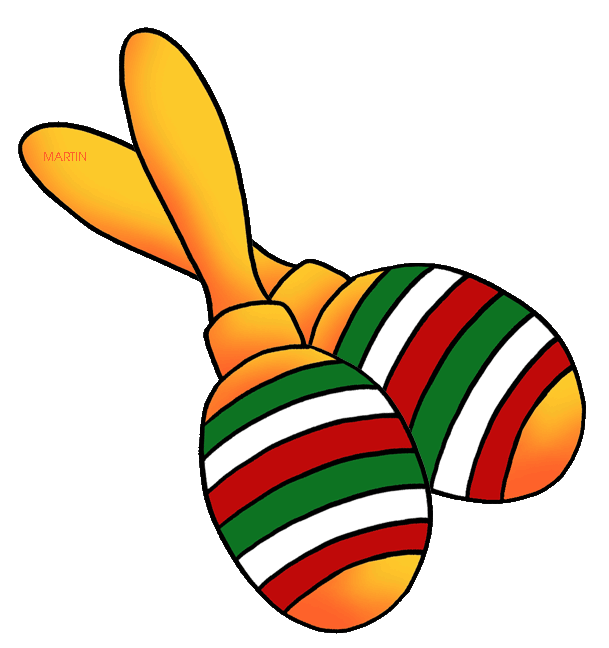 Festive Maracas Clipart - Free Download for Cultural Events & Celebrations