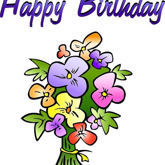 Happy Birthday Flower Bouquet Clipart | Free Download