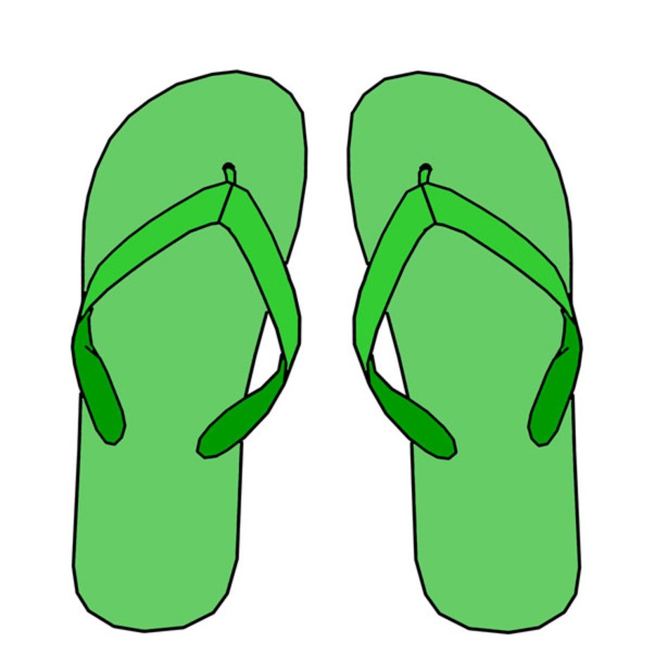 Flip Flops, Pink beach Sandals free image download - Clip Art Library