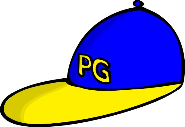 PG Baseball Cap - Bold Blue & Yellow Sportswear Design