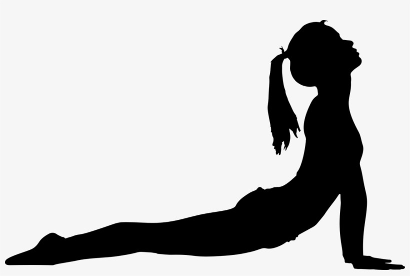 Yoga poses outline sketch Royalty Free Vector Image