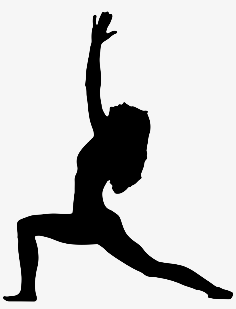 Yoga Pose Clipart Black And White, HD Png Download , Transparent Png Image  - PNGitem
