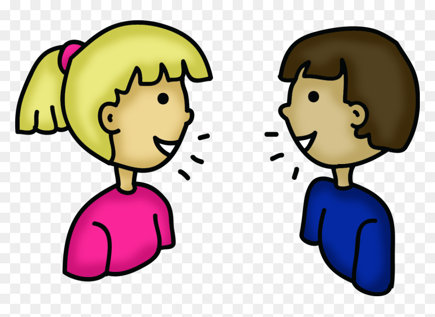 students speaking clipart