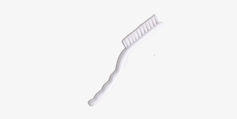 White Plastic Cleaning Brush - Ergonomic Design for Precision Cleaning