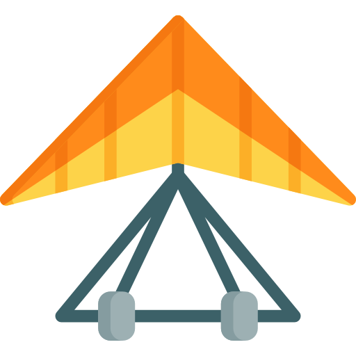Hang Glider Icon - Free Vector Illustration for Aviation & Adventure Sites