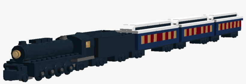 LEGO Steam Train Model - Detailed Brick-Built Locomotive & Passenger Cars