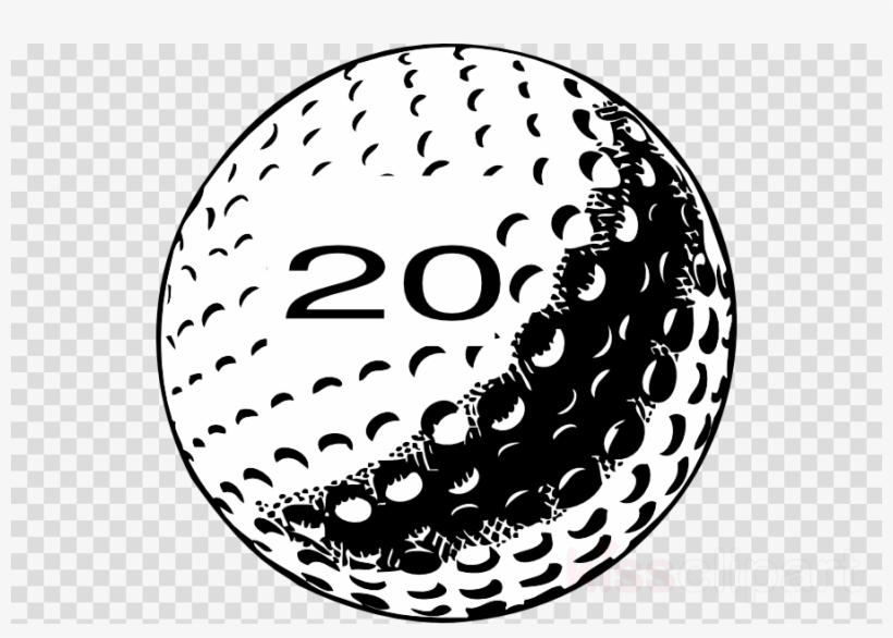 Golf Ball Number 20 Illustration - Free Clipart for Sports Design
