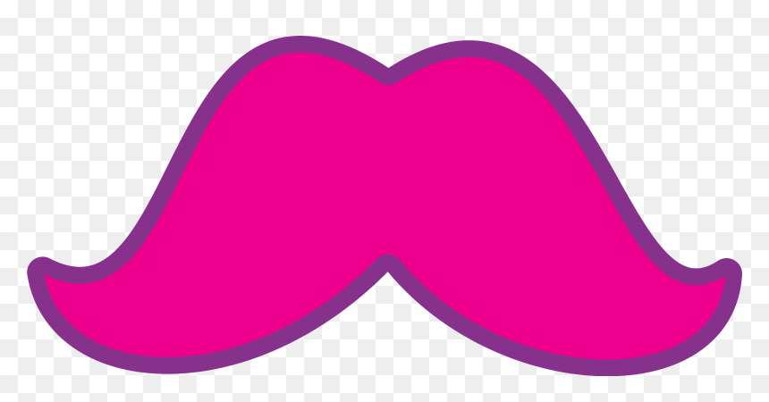 Pink Mustache Clipart - Free Download for Creative Projects