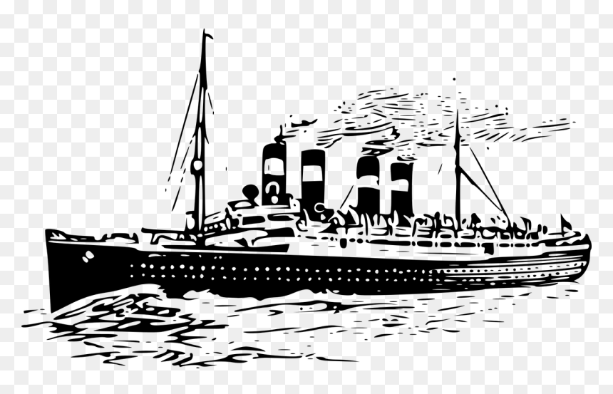Sinking Of The RMS Titanic Clip Art Ship - Ocean Liner Transparent PNG ...