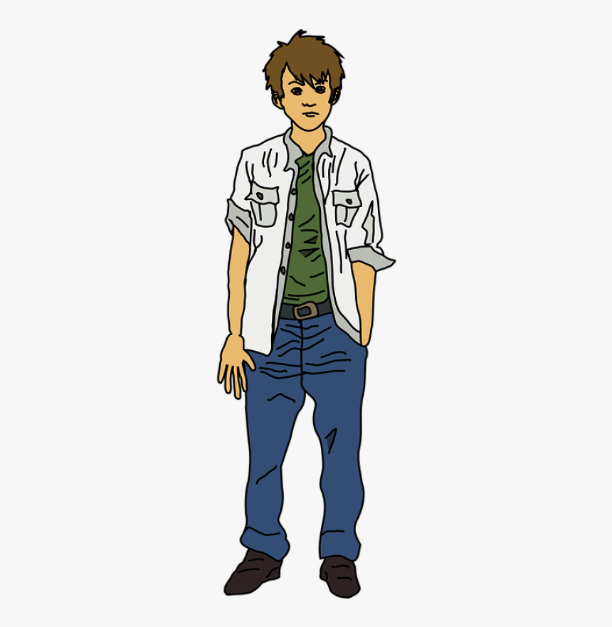 Casual Male Fashion Illustration - Stylish Everyday Outfit Example
