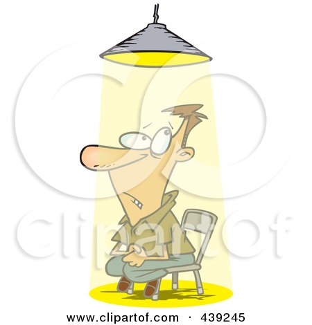 Spotlight Anxiety Cartoon - Illustration of Public Speaking Fear