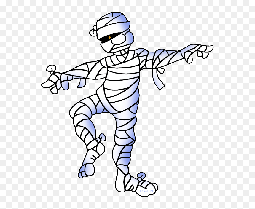 Fun Dancing Mummy Clipart - Free Halloween Illustration for Kids & Teachers