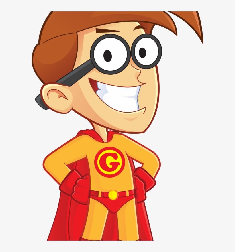 Superhero Kid Character - Fun & Educational Illustration for Kids