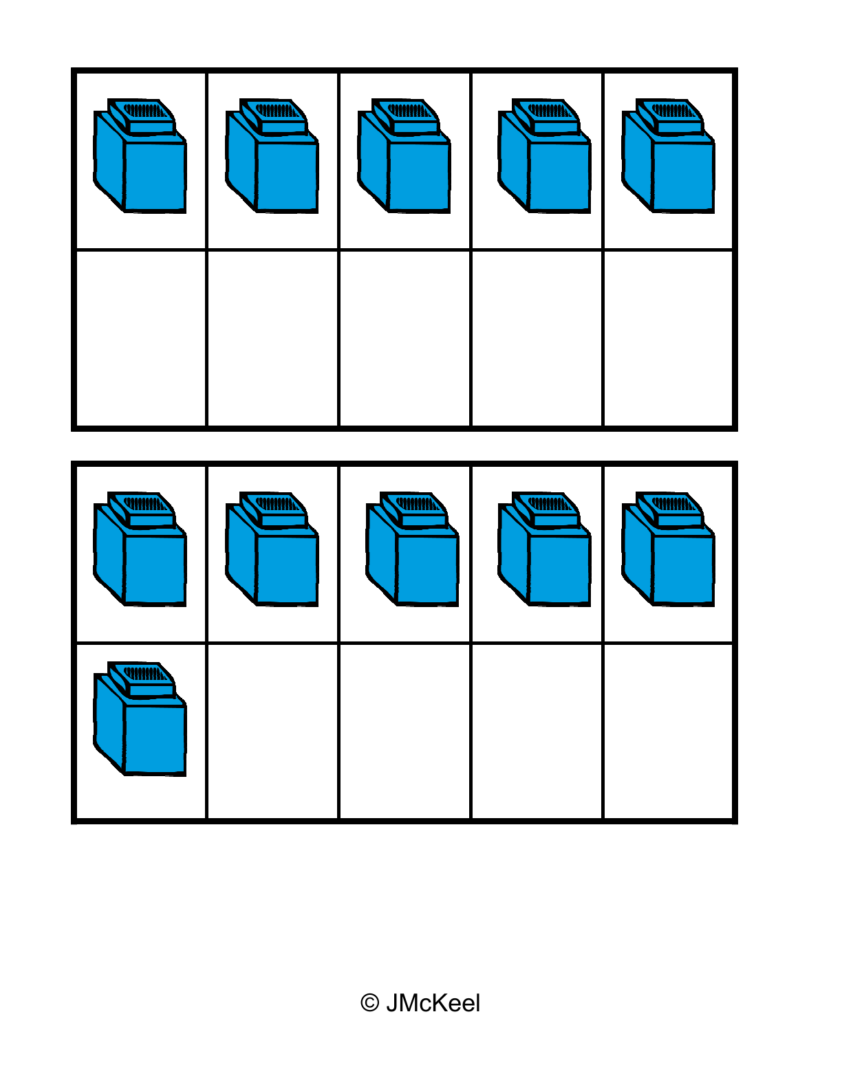 20 Stacked Congruent Cubes, ClipArt ETC