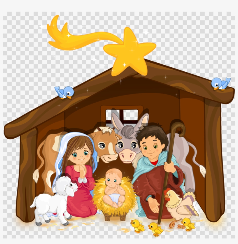 Christmas Manger, Nativity Scene, Christmas Day, Silhouette - Clip Art ...