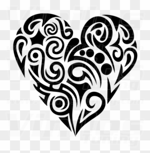 tribal hearts - Clip Art Library