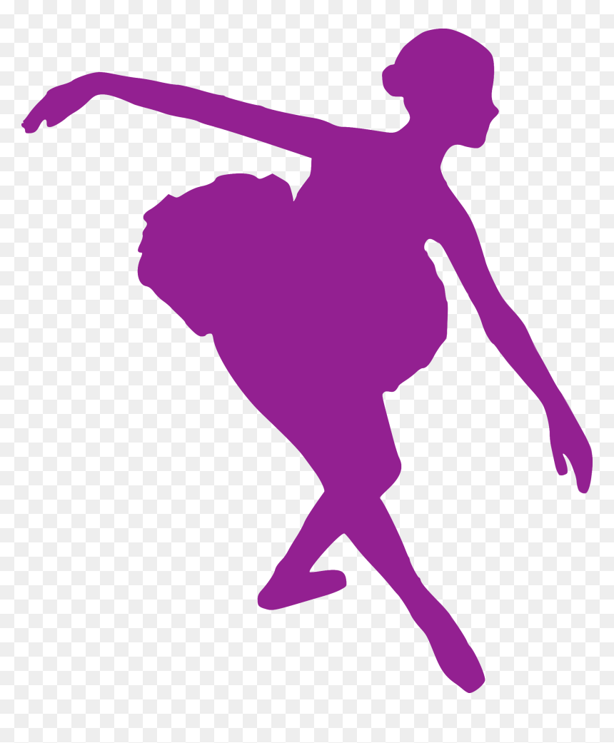 Ballet Dancer Silhouette - Elegant Vector Art for Dance Themes