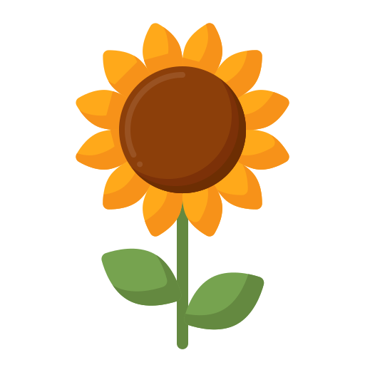 FREE Sunflower Stem Clipart (Royalt-free) | Pearly Arts - Clip Art Library