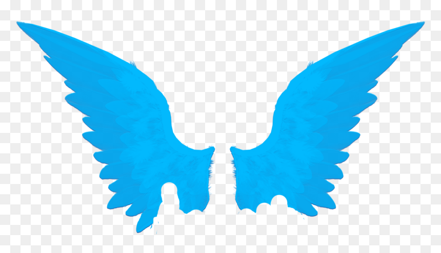 Blue Angel Wings PNG - Free Transparent Clipart for Design