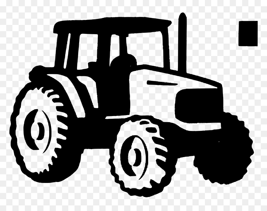 Tractor Silhouette Vector Image - Free Download for Farming & Agriculture Projects