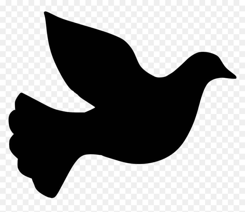 Peace Dove Silhouette - Free PNG Clipart for Web & Print