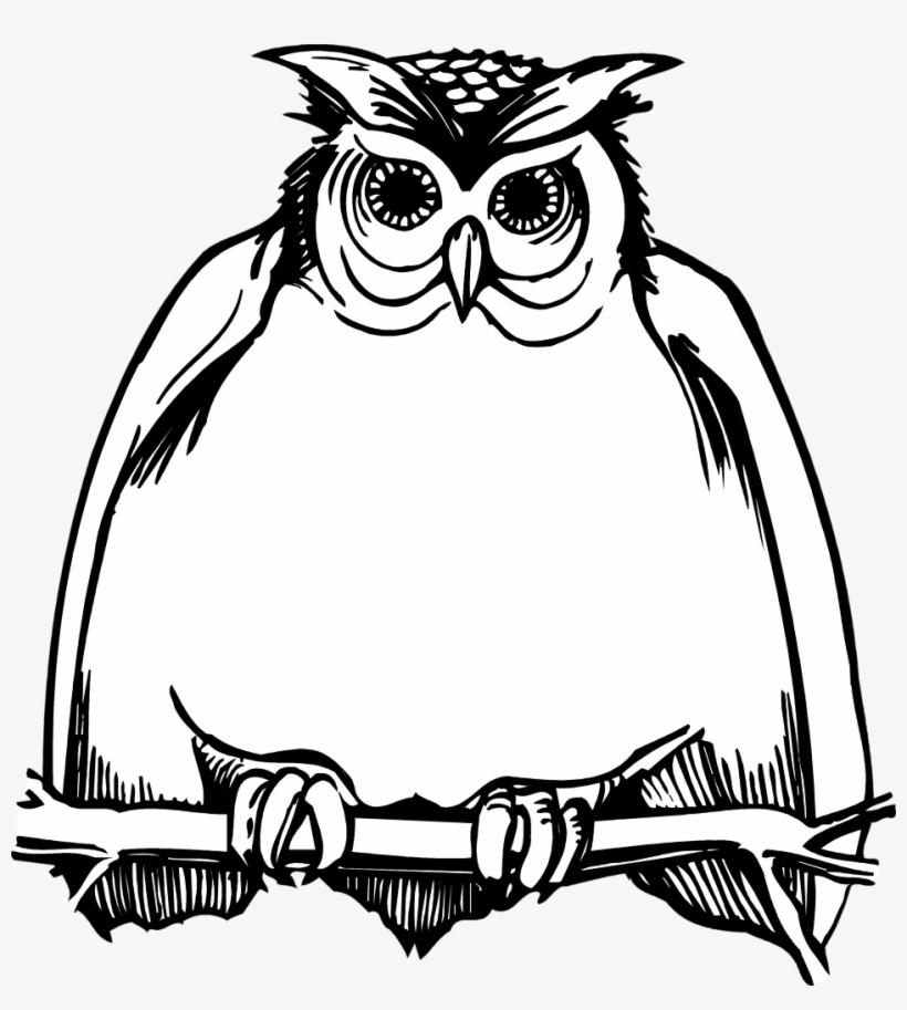 horned owls - Clip Art Library