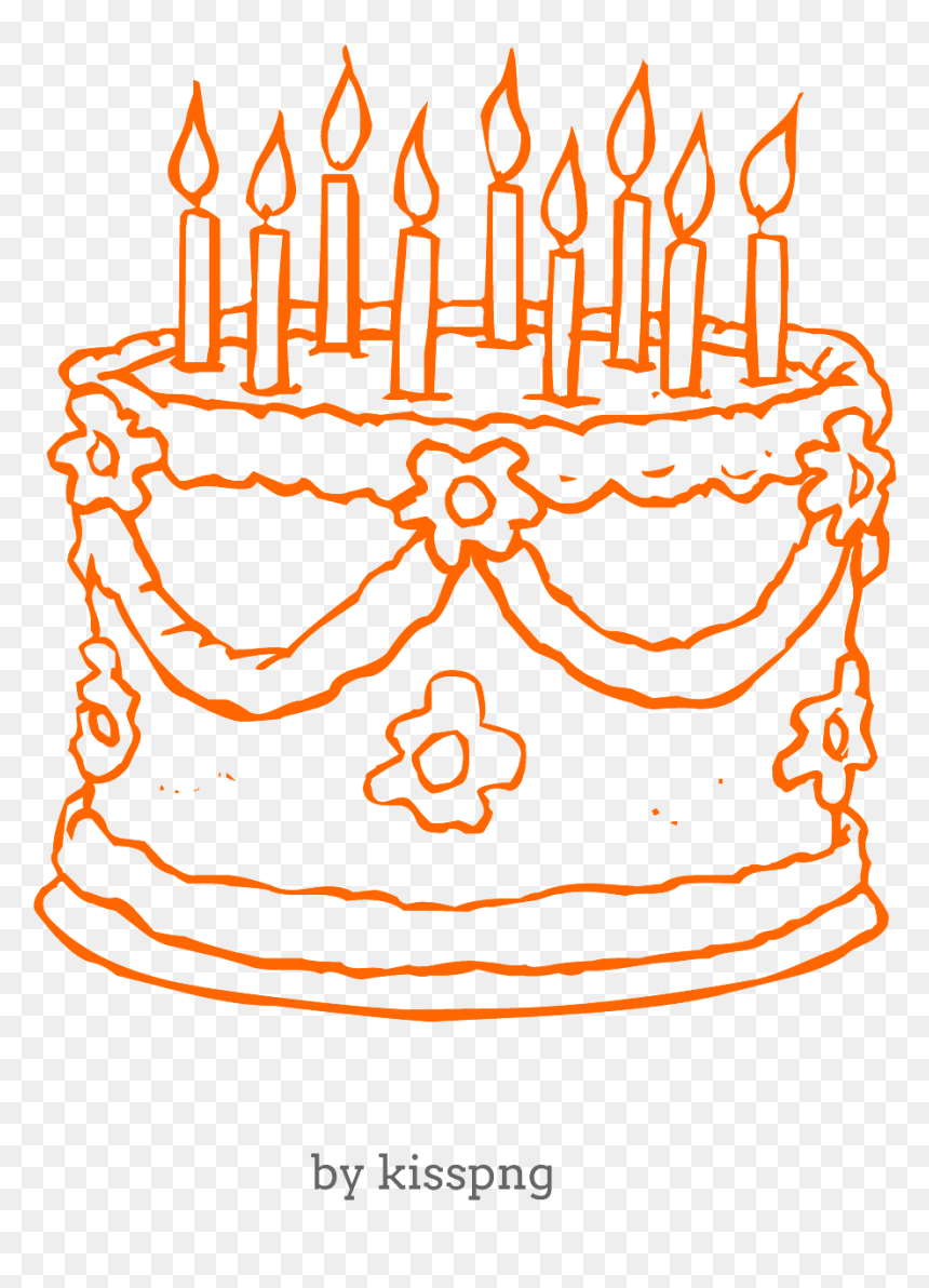 Birthday Cake Outline Vector Images (over 19,000)