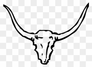 Longhorn Skull Illustration - Free Vector Clipart for Western & Rustic Design