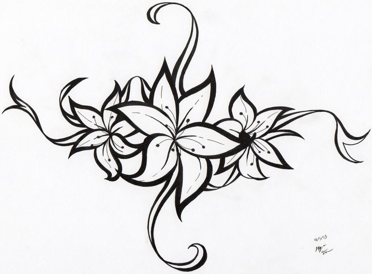 Free Tribal Flower Tattoo Designs, Download Free Clip Art, Free - Clip ...